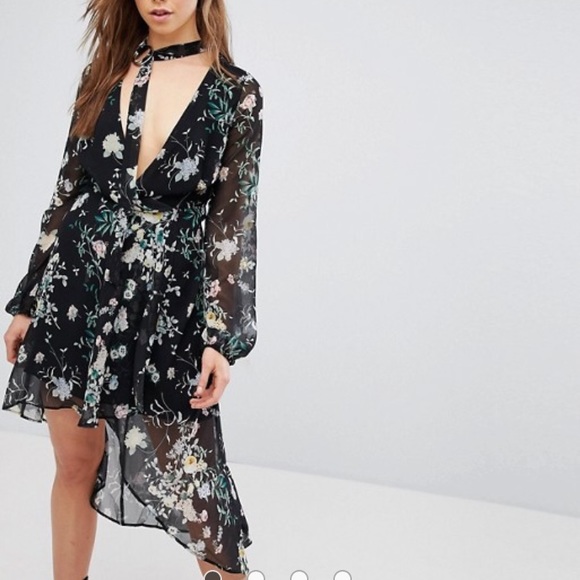 ASOS Dresses & Skirts - NWT Floral Asymmetric Dress.